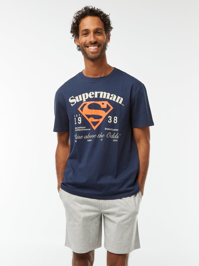 Pigiama corto 'Superman' 'DC Comics' - 2 pezzi Blu - Kiabi