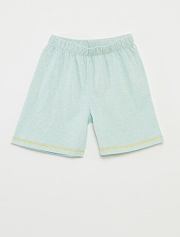 Pigiama corto t-shirt con stampa + shorts - 2 pezzi