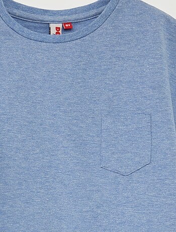 Pigiama corto t-shirt con tasca + shorts tinta unita - 2 pezzi