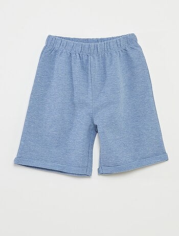 Pigiama corto t-shirt con tasca + shorts tinta unita - 2 pezzi