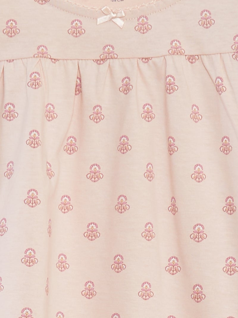 Pigiama corto t-shirt con volant + shorts - 2 pezzi ROSA - Kiabi