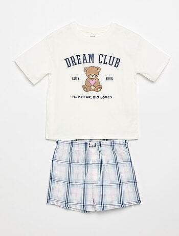 Pigiama corto t-shirt + pantaloncini - 2 pezzi