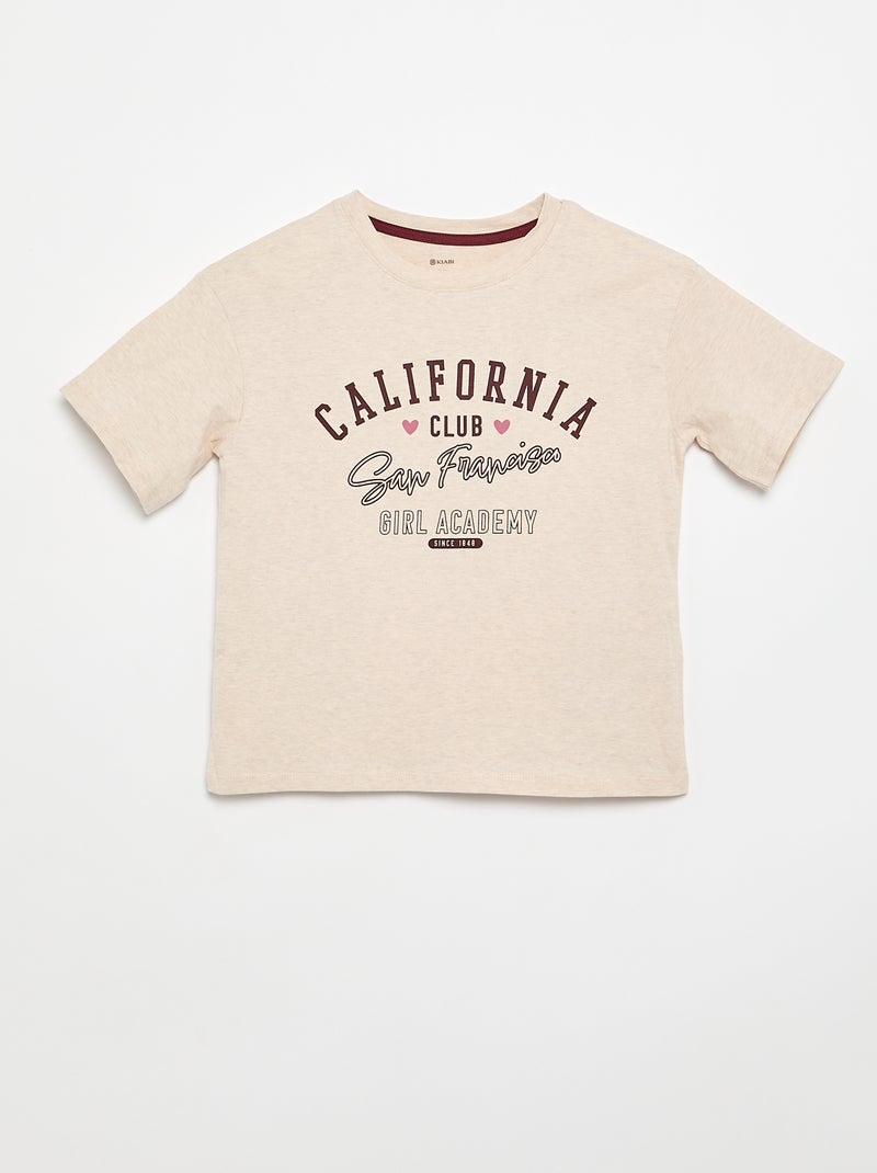 Pigiama corto t-shirt + pantaloncini - 2 pezzi Rosso - Kiabi