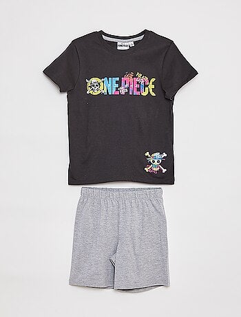 Pigiama corto t-shirt + pantaloncini 'One Piece' - 2 pezzi