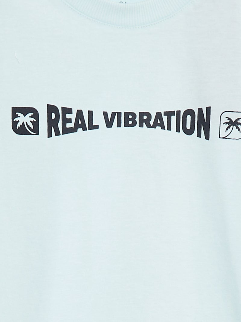 Pigiama corto t-shirt senza maniche + shorts - 2 pezzi BLU - Kiabi