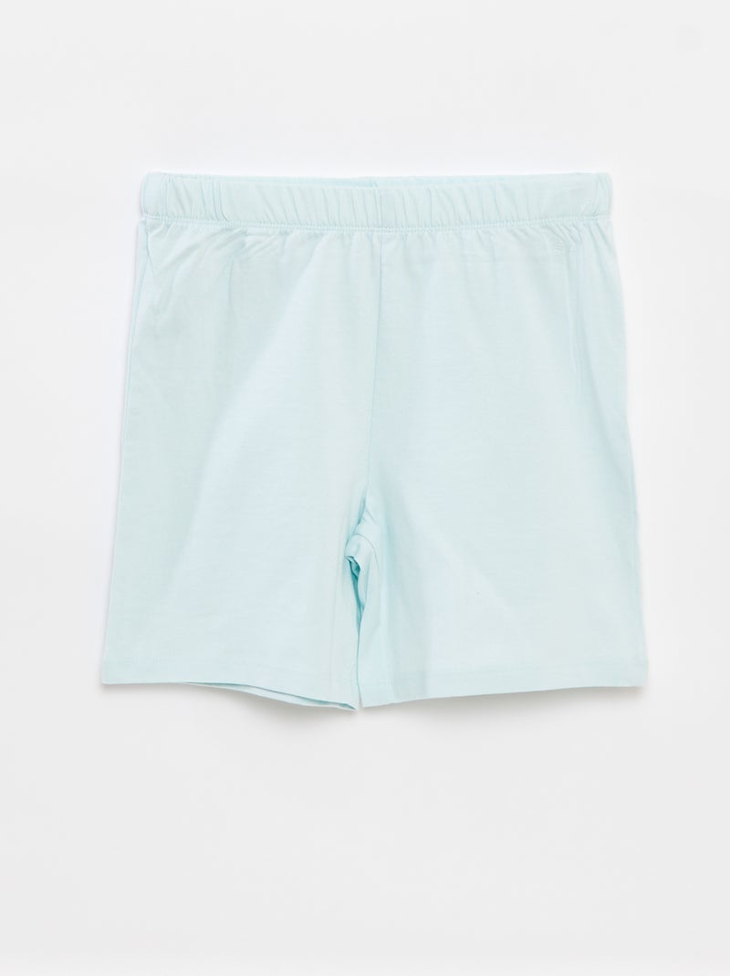 Pigiama corto t-shirt senza maniche + shorts - 2 pezzi BLU - Kiabi