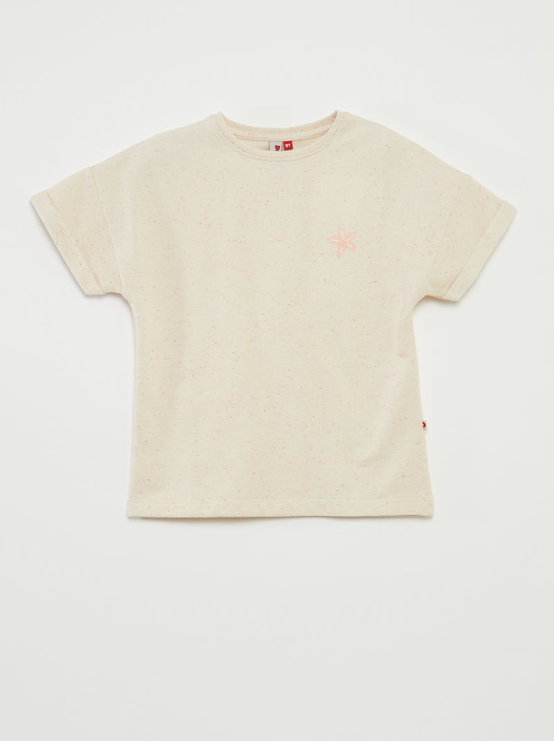 Pigiama corto t-shirt + shorts - 2 pezzi BEIGE - Kiabi