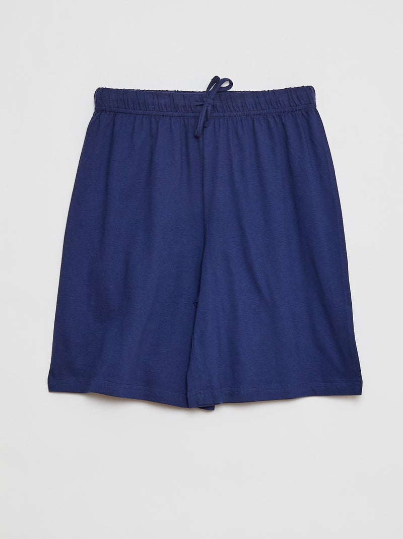 Pigiama corto t-shirt + shorts - 2 pezzi BLU - Kiabi
