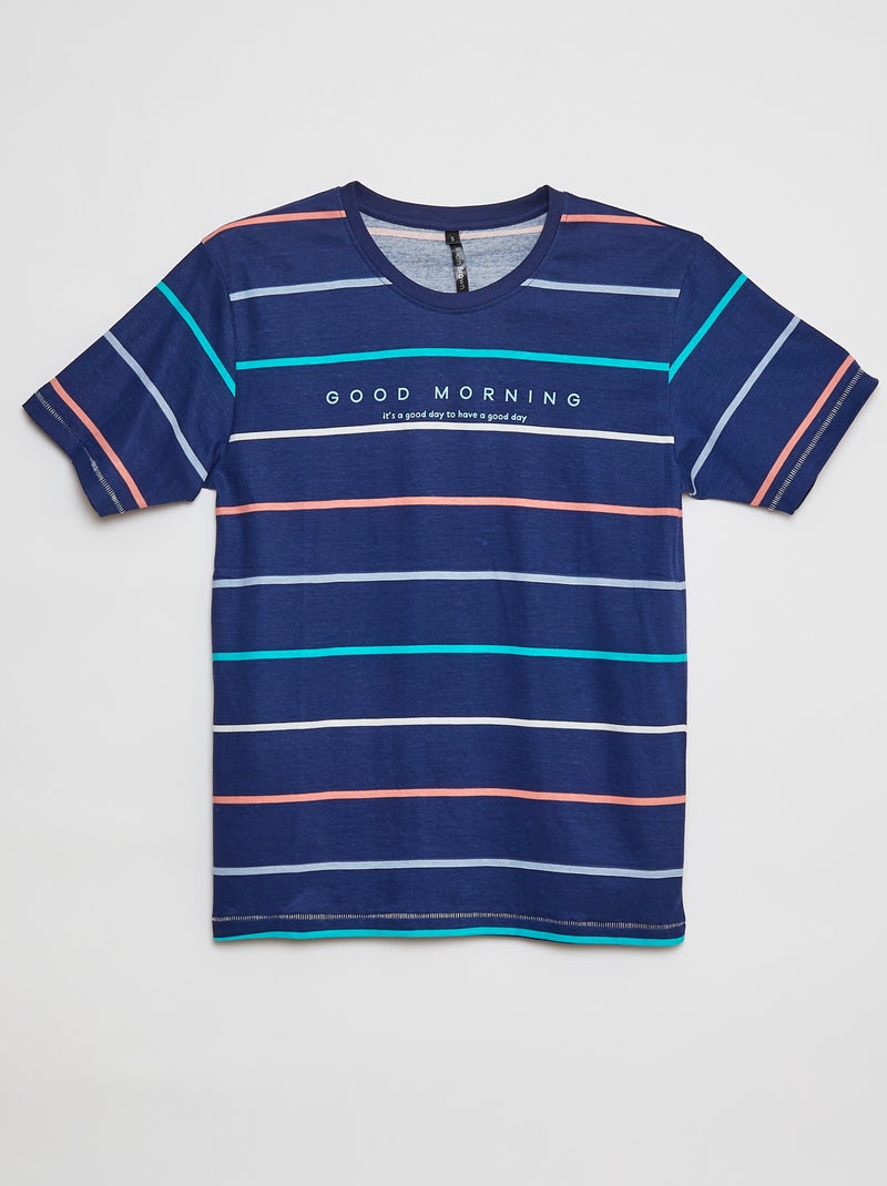 Pigiama corto t-shirt + shorts - 2 pezzi BLU - Kiabi