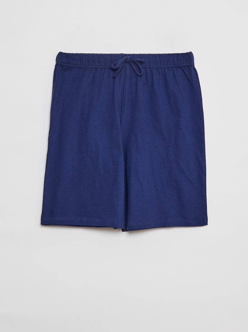 Pigiama corto t-shirt + shorts - 2 pezzi BLU - Kiabi