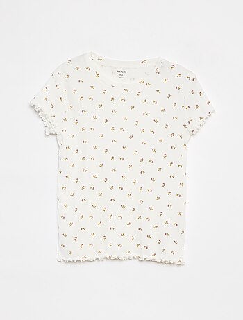 Pigiama corto t-shirt + shorts a coste - 2 pezzi