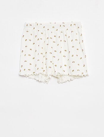 Pigiama corto t-shirt + shorts a coste - 2 pezzi