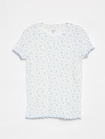Pigiama corto t-shirt + shorts a coste - 2 pezzi