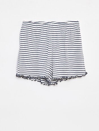 Pigiama corto t-shirt + shorts a coste - 2 pezzi