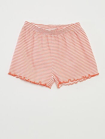 Pigiama corto t-shirt + shorts a righe - 2 pezzi