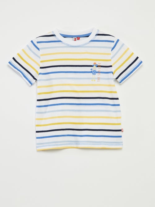 Pigiama corto t-shirt + shorts a righe - 2 pezzi - Kiabi