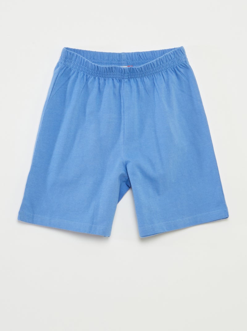 Pigiama corto t-shirt + shorts a righe - 2 pezzi BLU - Kiabi