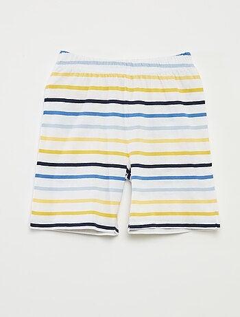 Pigiama corto t-shirt + shorts a righe - 2 pezzi