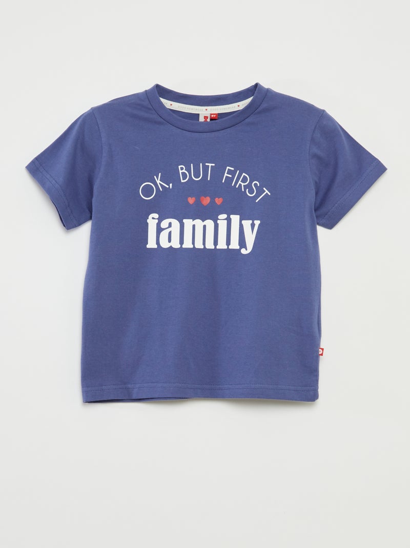 Pigiama corto t-shirt + shorts a righe - 2 pezzi BLU - Kiabi