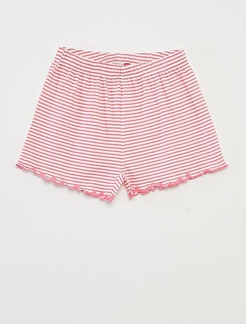 Pigiama corto t-shirt + shorts a righe - 2 pezzi