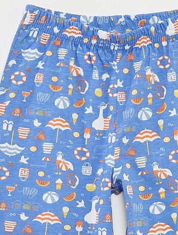 Pigiama corto t-shirt + shorts con stampa - 2 pezzi