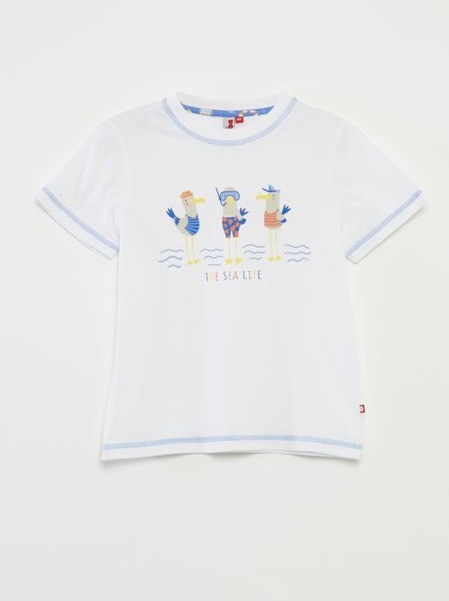 Pigiama corto t-shirt + shorts con stampa - 2 pezzi - Kiabi