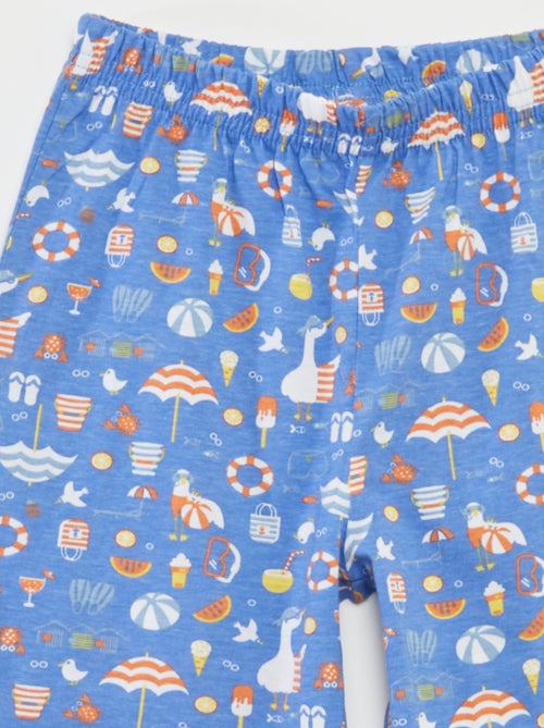 Pigiama corto t-shirt + shorts con stampa - 2 pezzi - Kiabi