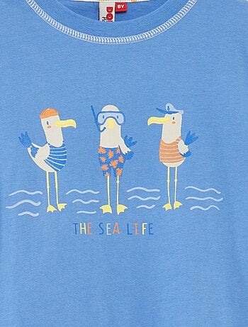 Pigiama corto t-shirt + shorts con stampa - 2 pezzi
