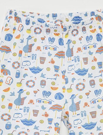 Pigiama corto t-shirt + shorts con stampa - 2 pezzi