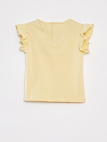 Pigiama corto t-shirt + shorts con volant - 2 pezzi