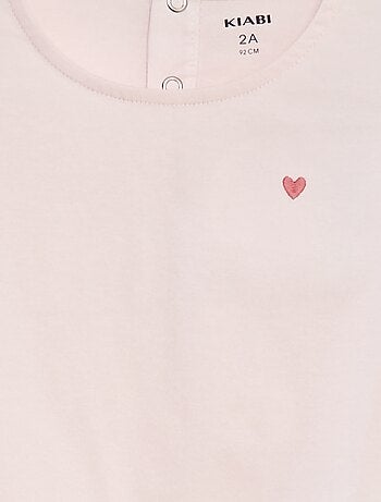 Pigiama corto t-shirt + shorts con volant - 2 pezzi