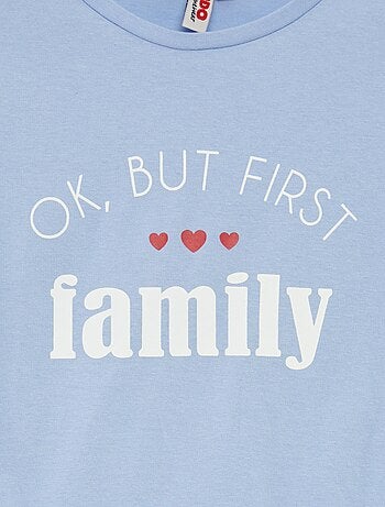 Pigiama corto t-shirt + shorts 'Festa della mamma' - 2 pezzi