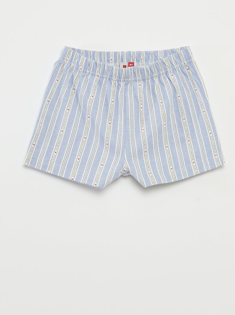 Pigiama corto t-shirt + shorts 'Festa della mamma' - 2 pezzi BLU - Kiabi