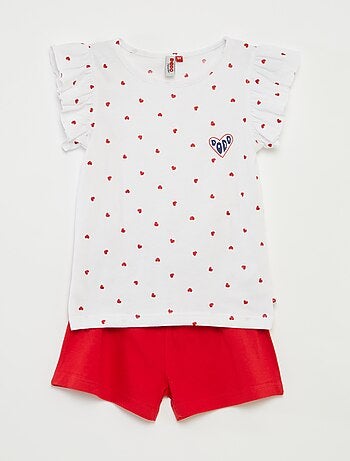 Pigiama corto t-shirt + shorts 'Festa della mamma' - 2 pezzi