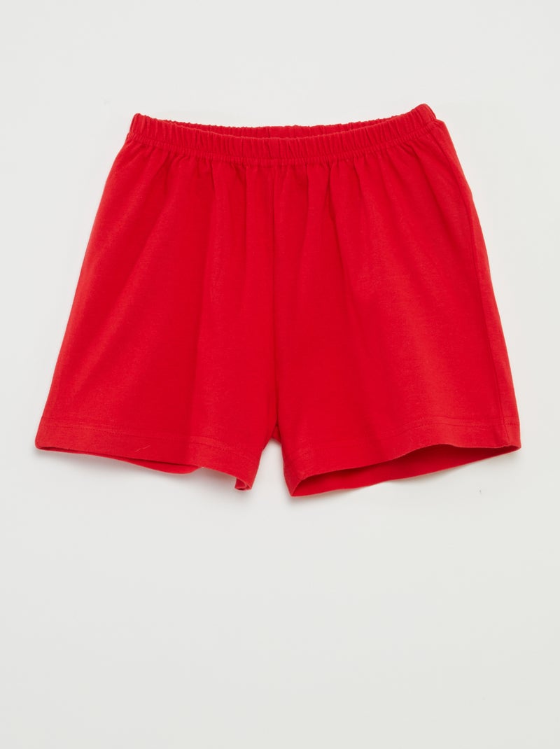 Pigiama corto t-shirt + shorts 'Festa della mamma' - 2 pezzi ROSSO - Kiabi