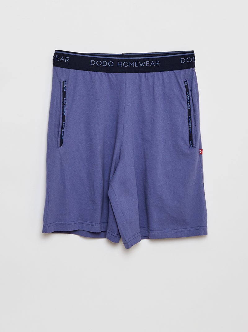 Pigiama corto t-shirt + shorts in jersey - 2 pezzi BLU - Kiabi