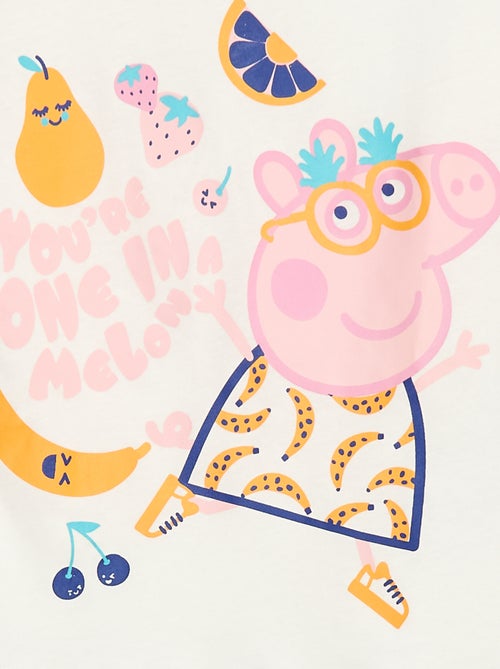 Pigiama corto t-shirt + shorts 'Peppa Pig' - 2 pezzi - Kiabi