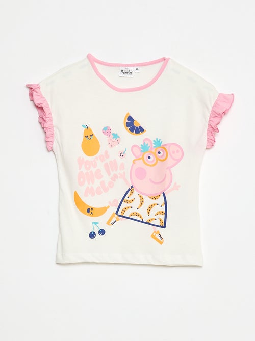 Pigiama corto t-shirt + shorts 'Peppa Pig' - 2 pezzi - Kiabi
