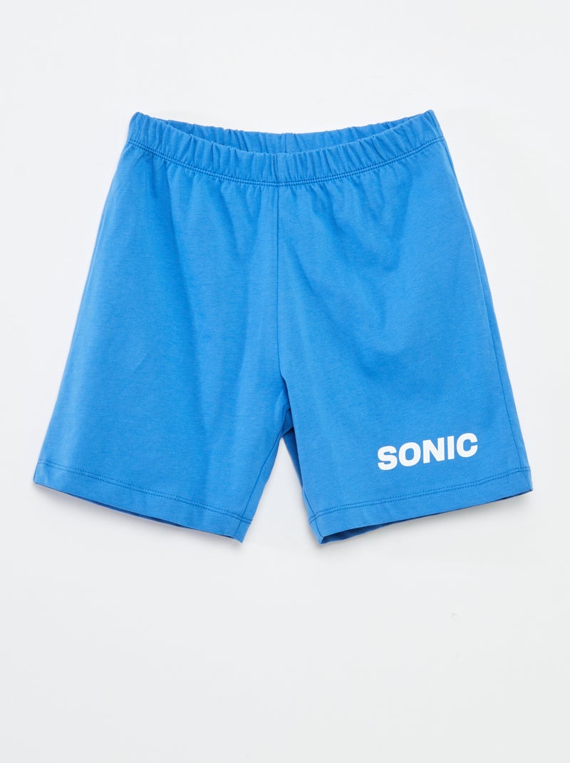Pigiama corto t-shirt + shorts 'Sonic' - 2 pezzi Blu - Kiabi