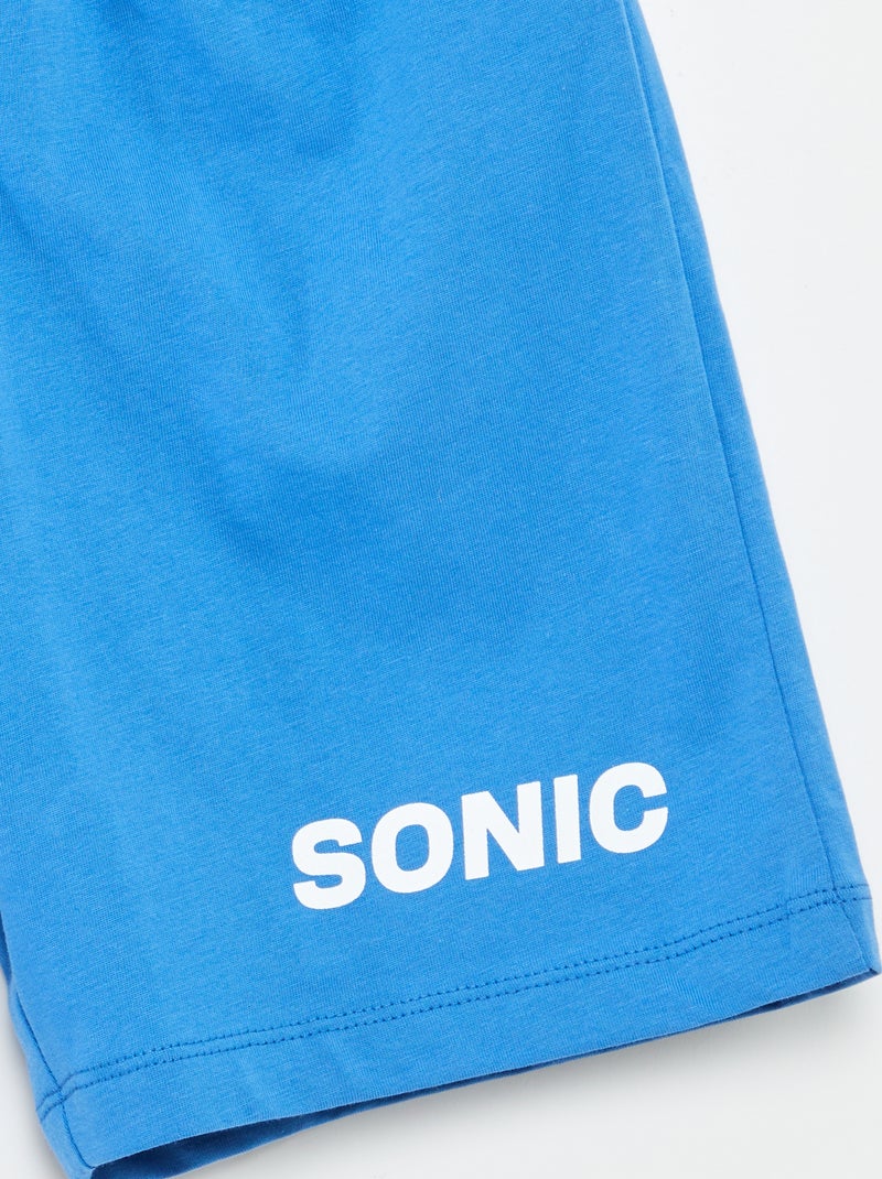 Pigiama corto t-shirt + shorts 'Sonic' - 2 pezzi Blu - Kiabi