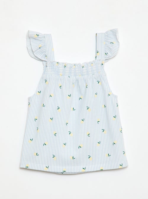 Pigiama corto top con volant + shorts - 2 pezzi - Kiabi