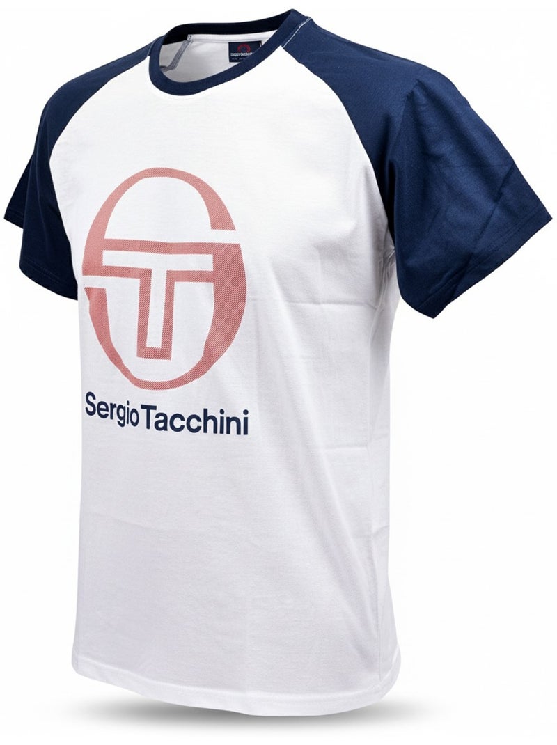 Pigiama Corto Uomo SERGIO TACCHINI Bianco/Marina - Kiabi