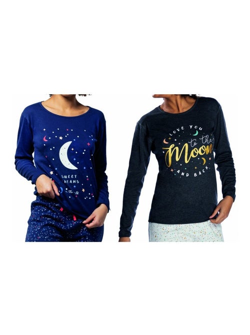 Pigiama cotone donna MELISSA BROWN - Confezione da 2 - Kiabi