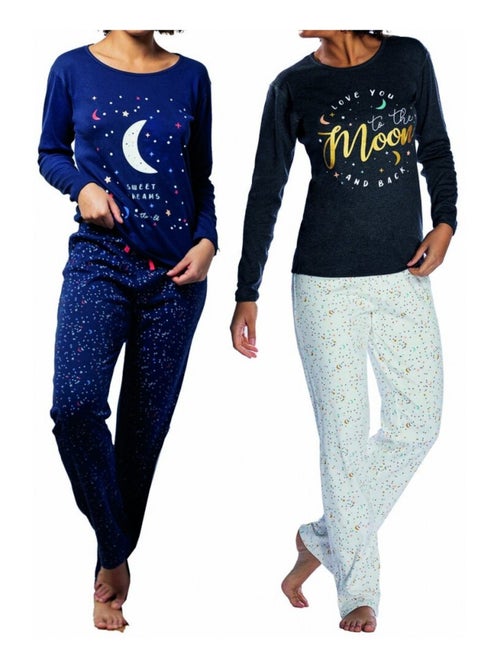 Pigiama cotone MELISSA BROWN - Confezione da 2 - Kiabi