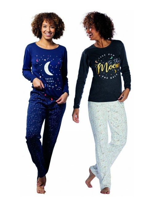 Pigiama cotone MELISSA BROWN - Confezione da 2 - Kiabi