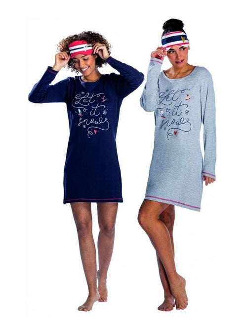 Pigiama cotone MELISSA BROWN - Confezione da 2 - Kiabi