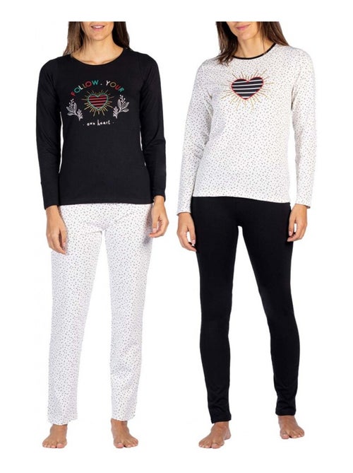 Pigiama cotone MELISSA BROWN - Confezione da 2 - Kiabi