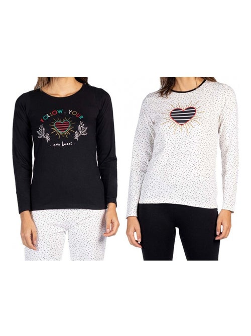 Pigiama cotone MELISSA BROWN - Confezione da 2 - Kiabi