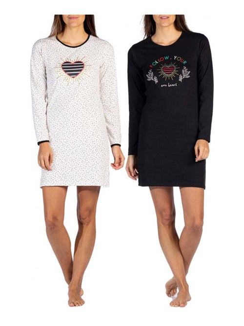 Pigiama cotone MELISSA BROWN - Confezione da 2 - Kiabi