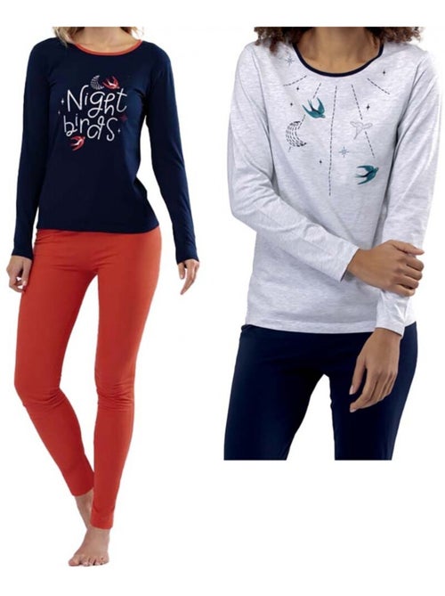 Pigiama COTONE MELISSA BROWN - Confezione da 2 - Kiabi